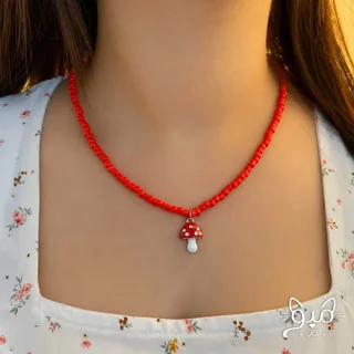 گردنبند منجوقی قارچ 🍄